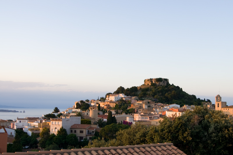 Vue sur le village de Begur