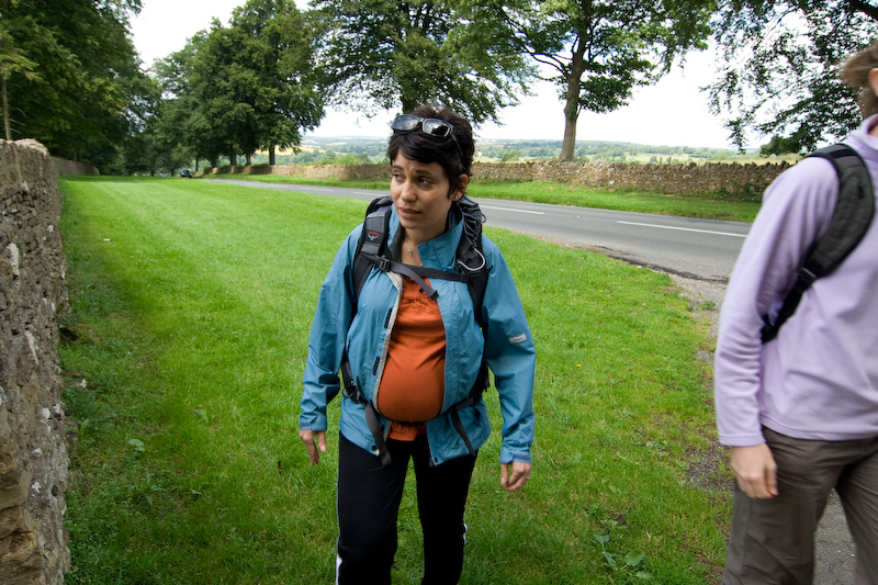 Petite marche dans le Cotswold... Jess avec son gros ventre...