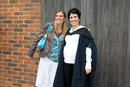 Jess et Christel avant la graduation