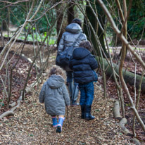 Basildon - 16 February 2013 / Jess, Oscar and Alana on a mission in the woods