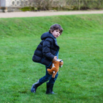 Basildon - 16 February 2013 / Oscar with his new friend Strippy