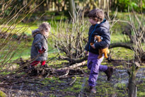 Cliveden - 17 February 2013 / Alana and Oscar playing and running around