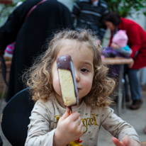 Cliveden - 17 February 2013 / Alana and her ice-cream...