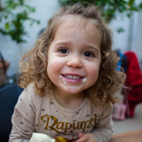 Cliveden - 17 February 2013 / Alana and her ice-cream...