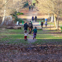 Cliveden - 17 February 2013 / Alana and Oscar running up the hills...
