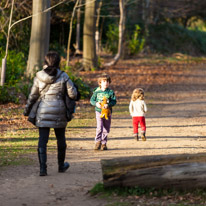 Cliveden - 17 February 2013 / Alana and Oscar running up the hills...