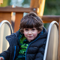 Cliveden - 17 February 2013 / Oscar on the slide