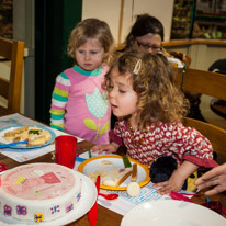 Marlow - 24 February 2013 / Alana blowing the candle of her cake