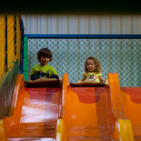 Wooburn Green - 03 March 2013 / Alana and Oscar on the slide