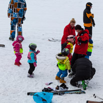 La Plagne - 11-17 March 2013 / The group of the younger one getting ready