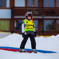 La Plagne - 11-17 March 2013 / Oscar at the ski school for the afternoon. He was making so much progress