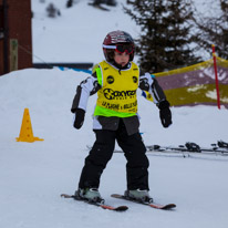 La Plagne - 11-17 March 2013 / Oscar at the ski school for the afternoon. He was making so much progress