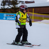 La Plagne - 11-17 March 2013 / Oscar at the ski school for the afternoon. He was making so much progress