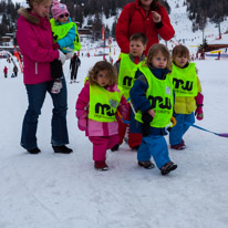 La Plagne - 11-17 March 2013 / Alana coming back from her afternoon walk with the group...