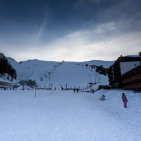 La Plagne - 11-17 March 2013 / The hotel on the right on the slope. What a treat...