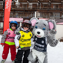 La Plagne - 11-17 March 2013 / Oscar getting ready for his second day at the ski school...