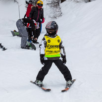 La Plagne - 11-17 March 2013 / Oscar moved to the blue run now...