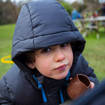 Cliveden - 31 March 2013 / Oscar with a big piece of chocolate