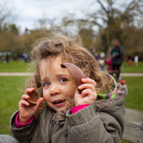 Cliveden - 31 March 2013 / Alana with a big piece of chocolate