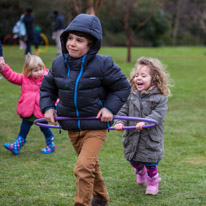 Cliveden - 31 March 2013 / Alana and Oscar playing together