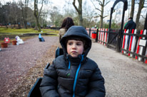 Wellington Park - 01 April 2013 / Oscar on a small train...