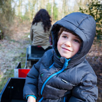 Wellington Park - 01 April 2013 / Oscar on a small train...