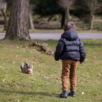 Whipsnade zoo - 07 April 2013 / Oscar approaching a maka