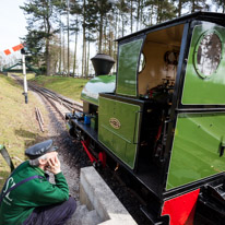 Whipsnade zoo - 07 April 2013 / Steam train for a tour of the zoo