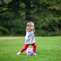 Savill Garden - 19 May 2013 / Alana playing football...