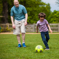 Savill Garden - 19 May 2013 / Oscar, playing football with King Ben...