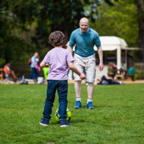 Savill Garden - 19 May 2013 / Oscar, playing football with King Ben...