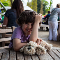 Savill Garden - 19 May 2013 / Oscar having a good conversation with Kristina