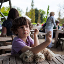 Savill Garden - 19 May 2013 / Oscar having a good conversation with Kristina