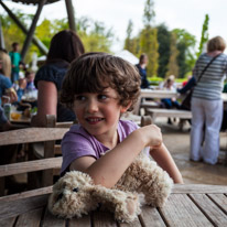 Savill Garden - 19 May 2013 / Oscar having a good conversation with Kristina