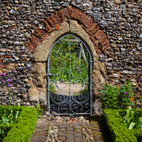 Henley-on-Thames - 25 May 2013 / One of the gate in the walled garden of Greys Court