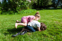 Henley-on-Thames - 01 June 2013 / Alana and Oscar playing together...