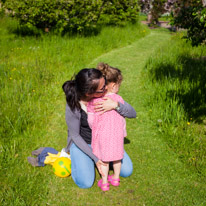 Henley-on-Thames - 01 June 2013 / Alana having a big cuddle