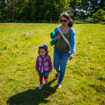 Henley-on-Thames - 06 June 2013 / Alana and Jess walking in the field behind Greys Court