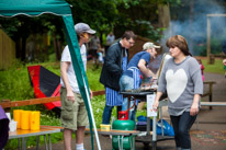 Henley-on-Thames - 22 June 2013 / Working hard at the barbecue