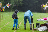 Henley-on-Thames - 22 June 2013 / Jess and Oscar getting wet at the Wellie wanging...