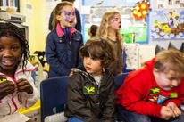 Henley-on-Thames - 22 June 2013 / Oscar and other kids in the classroom for the animals...