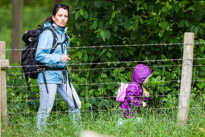 Greys Court - 23 June 2013 / Alana and Jess walking steadily around Greys Court...