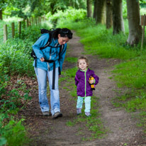 Greys Court - 23 June 2013 / Alana and Jess walking steadily around Greys Court...