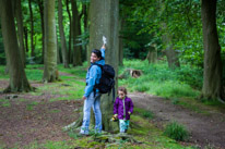 Greys Court - 23 June 2013 / Jess and Alana in the forest, showing the way.