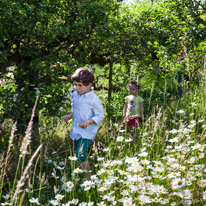 Henley-on-Thames - 29 June 2013 / Oscar and Alana exploring the walled garden