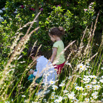 Henley-on-Thames - 29 June 2013 / Oscar and Alana exploring the walled garden