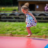 Bucklebury Farm - 30 June 2013 / Alana bouncing