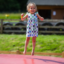 Bucklebury Farm - 30 June 2013 / Alana bouncing