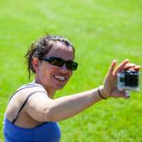 Bucklebury Farm - 30 June 2013 / Jess playing with the GoPro