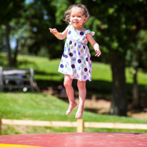 Bucklebury Farm - 30 June 2013 / Alana bouncing